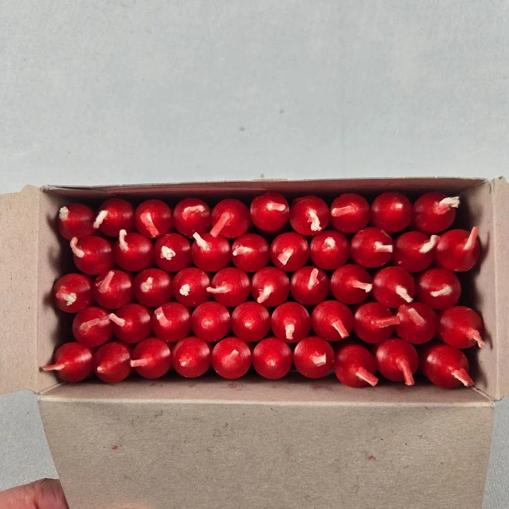 JEKA EWA Pyramid Candles 50 Count Red New German Christmas